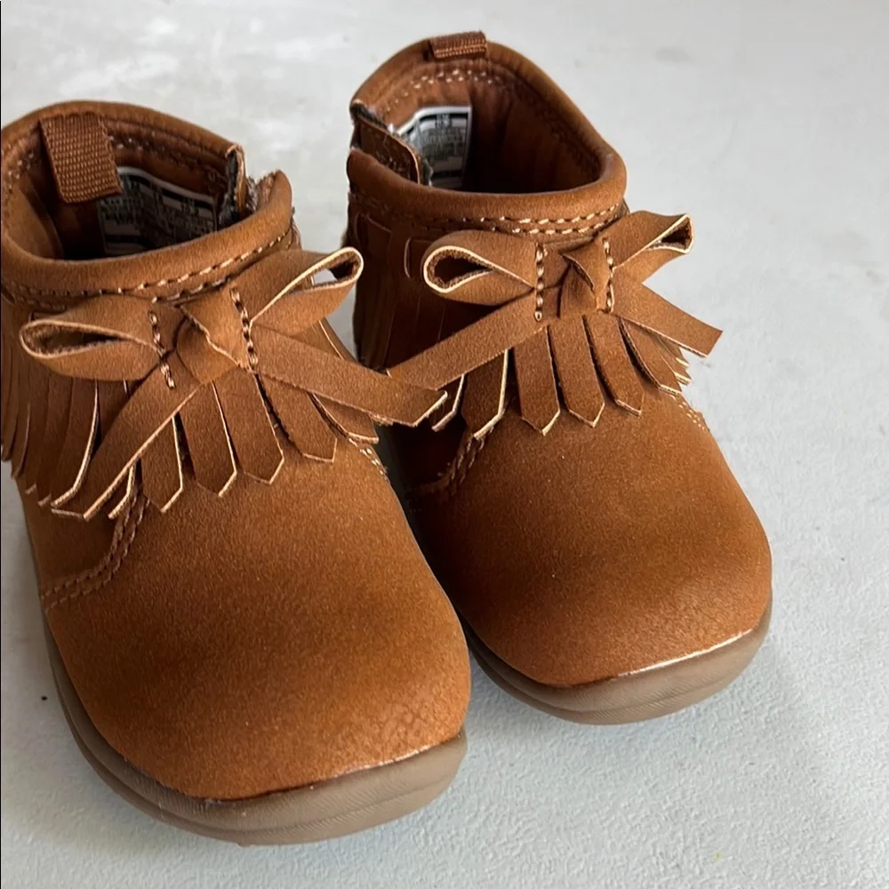 Carters Brown Kids Moccasin Shoes toddler 2.5‎